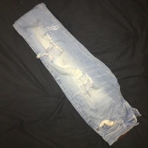 Hollister Heavily Distressed Skinny Jeans